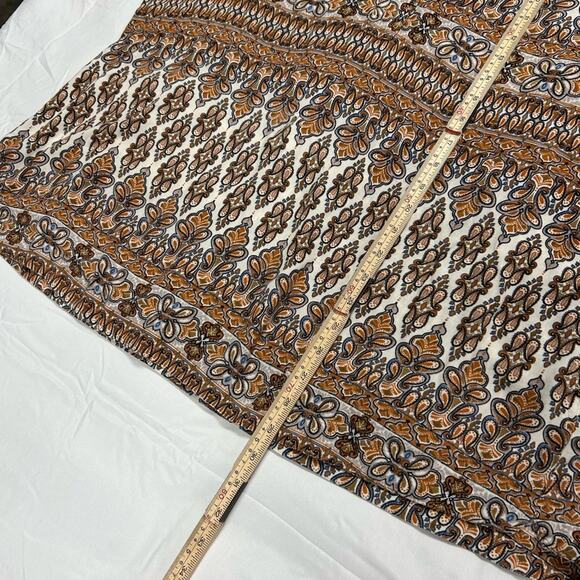 JOHN MARK Rayon Linen Boho Top Size XL Artsy Lagenlook Pockets Festival Tunic - Picture 8 of 11